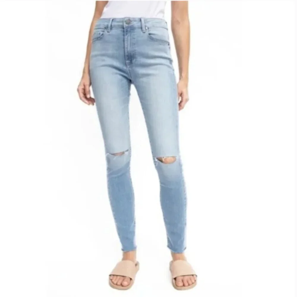 Fidelity | Gwen High Waist Ripped Skinny Jeans in Skyline size 30